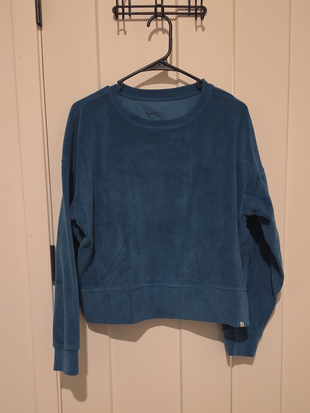 Blue Crewneck Corduroy Sweatsuit